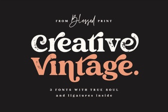 Vintage Font Styles for Creative Design Projects