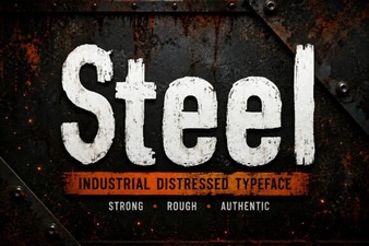 Steel Font Styles for Industrial Design Projects