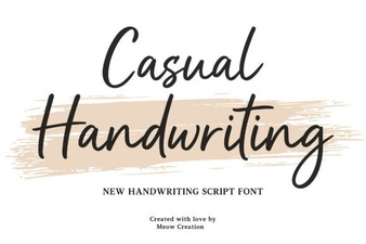 Casual Handwriting Fonts for Creative Projects
